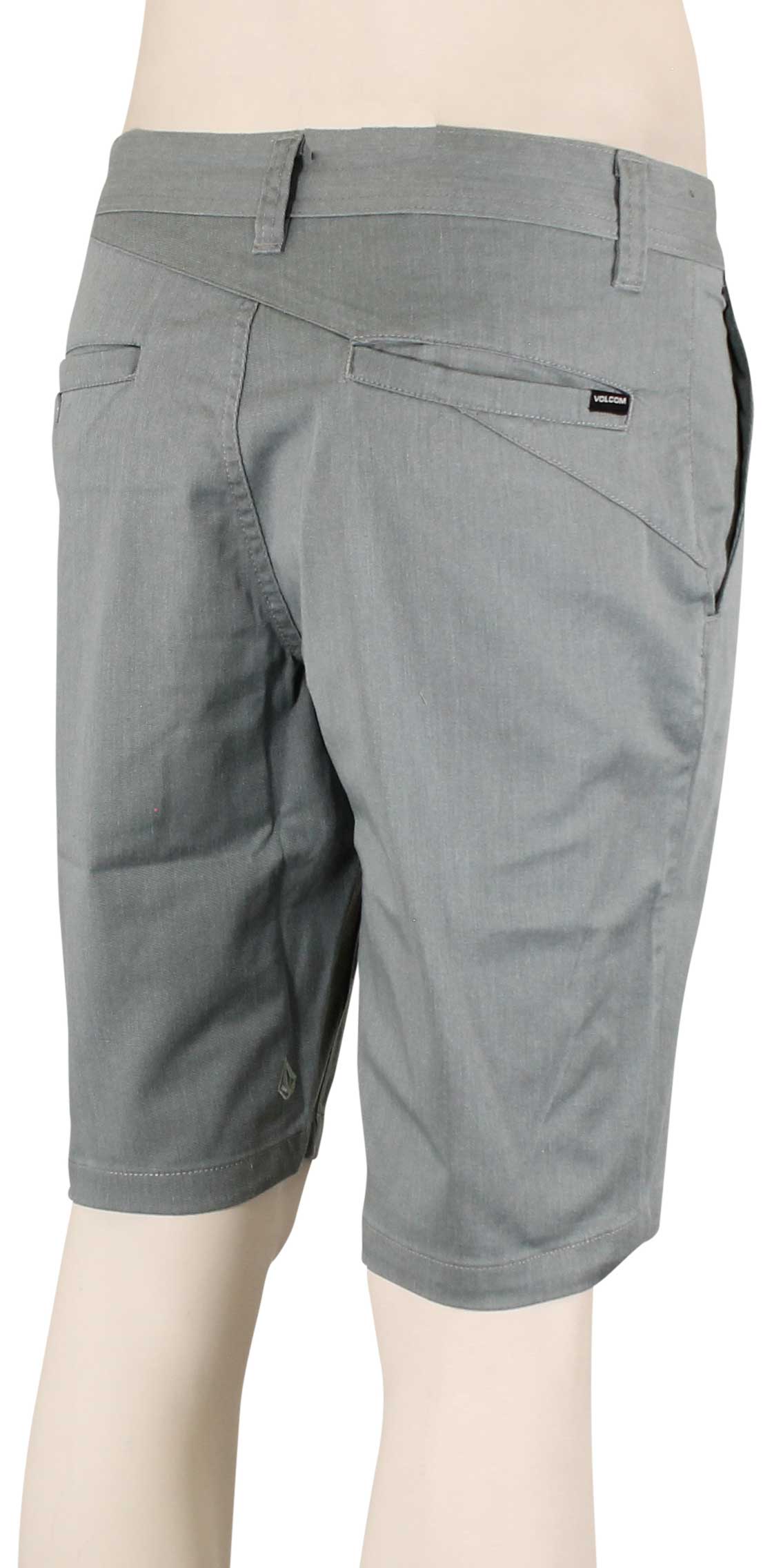 Volcom Frickin Modern Stretch Walk Shorts - Grey Blue – back view