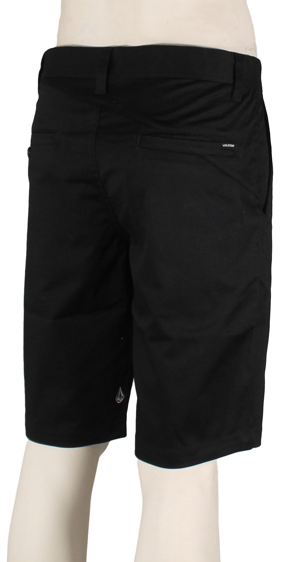 Volcom Frickin Modern Stretch Walk Shorts - Black – back view