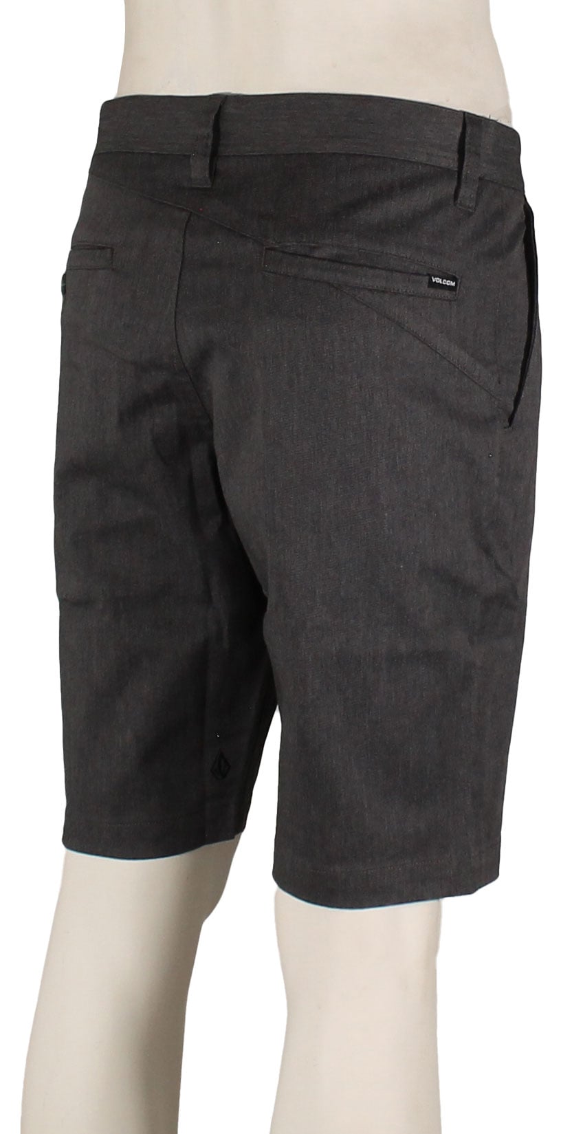 Volcom Frickin Modern Stretch Walk Shorts - Charcoal Heather – back view