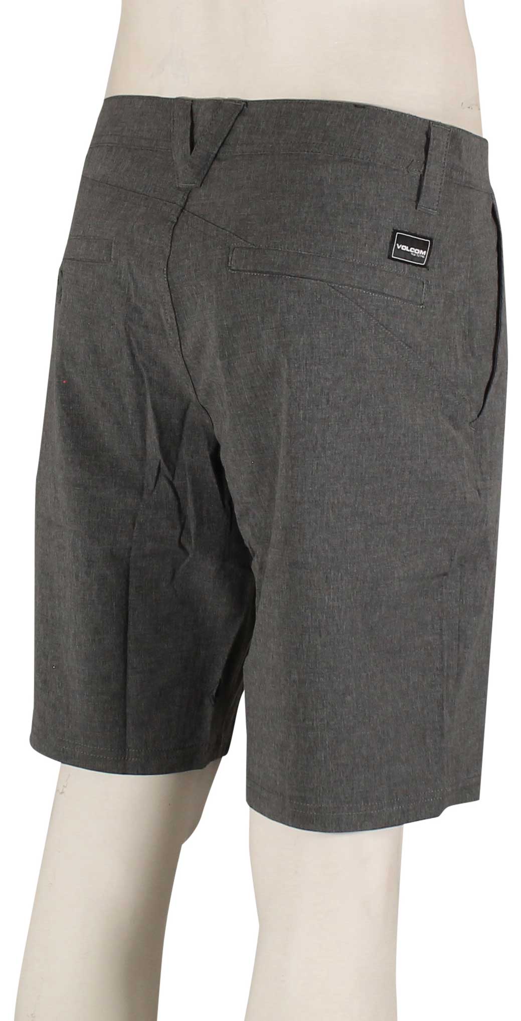 Volcom Frickin Cross Shred Static 20" Hybrid Shorts - Charcoal Heather – back view