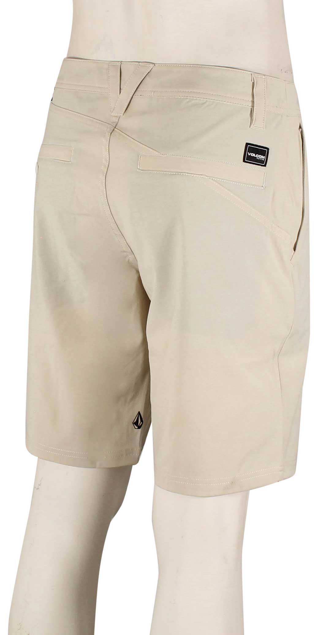 Volcom Frickin Cross Shred Static 20" Hybrid Shorts - Stone – back view