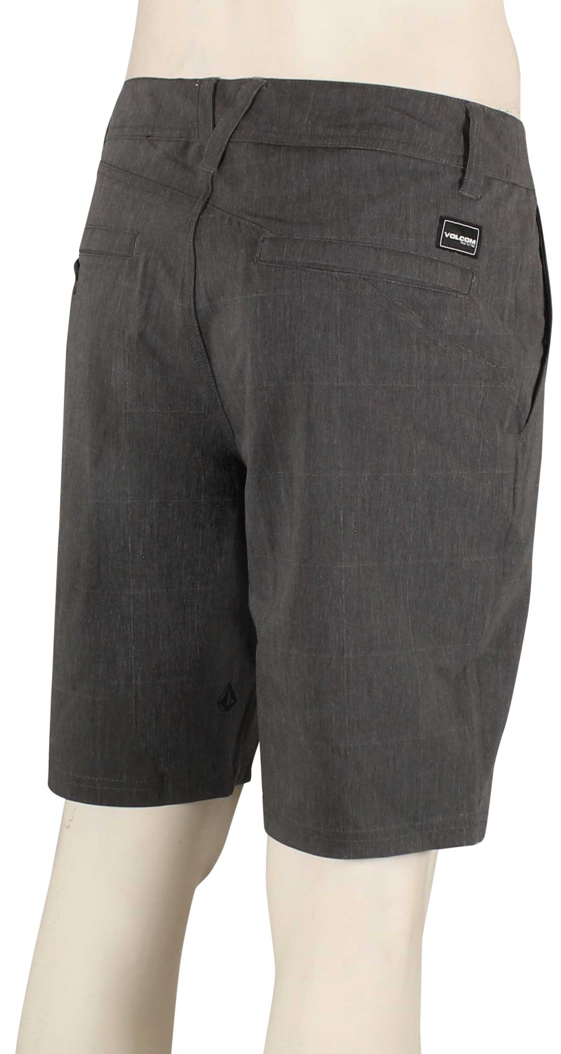 Volcom Mix Frickin Cross Shred 20" Hybrid Shorts - Antique Black – back view