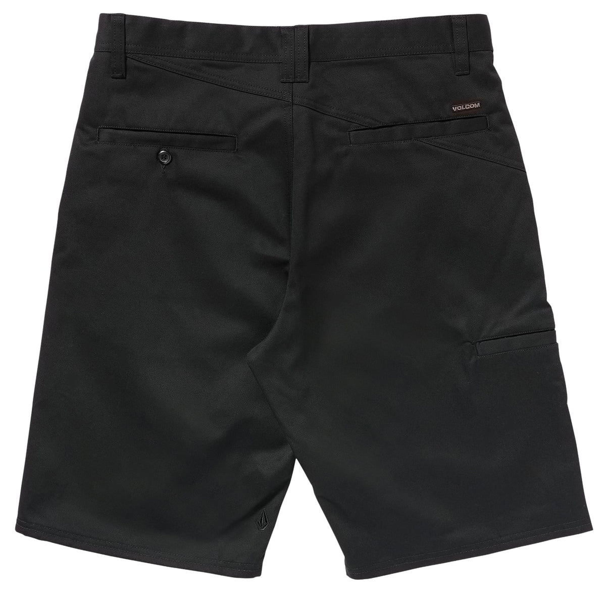 Volcom Frickin Chino 22" Stretch Walk Shorts - Black – back view