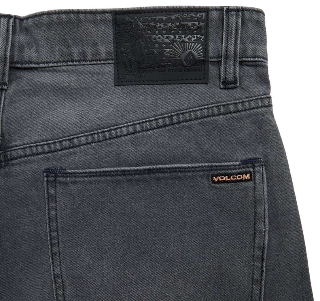 Volcom Billow 22" Denim Shorts - Concrete – back view
