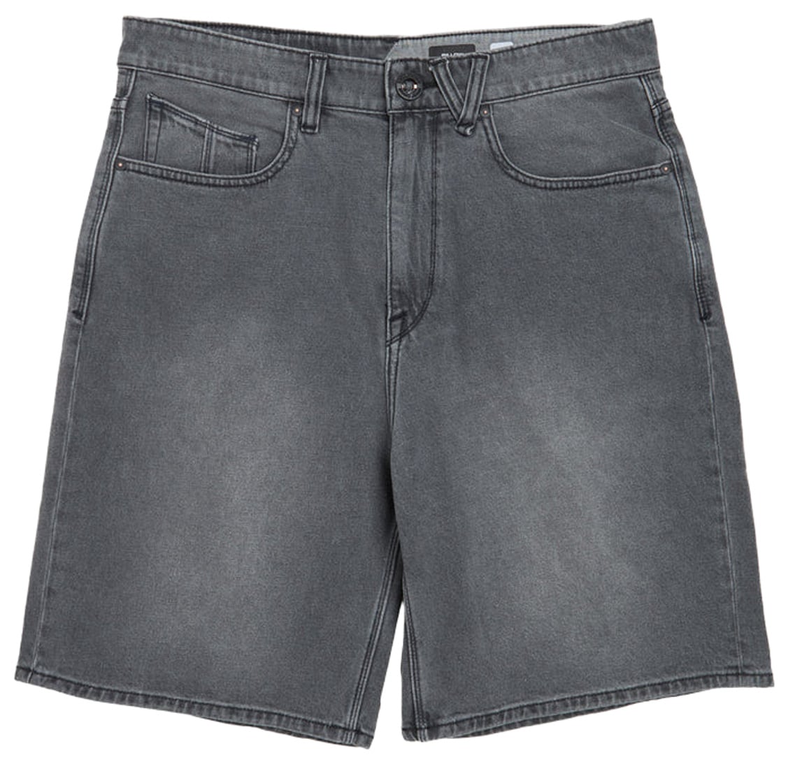 Volcom Billow 22" Denim Shorts - Concrete