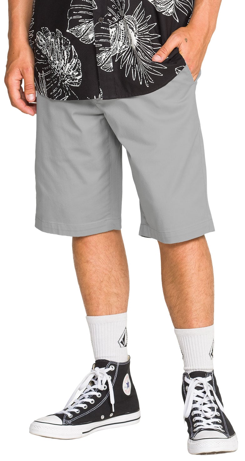 Volcom Frickin Modern 21" Men's Stretch Walk Shorts - Tower Grey – alternate view 1
