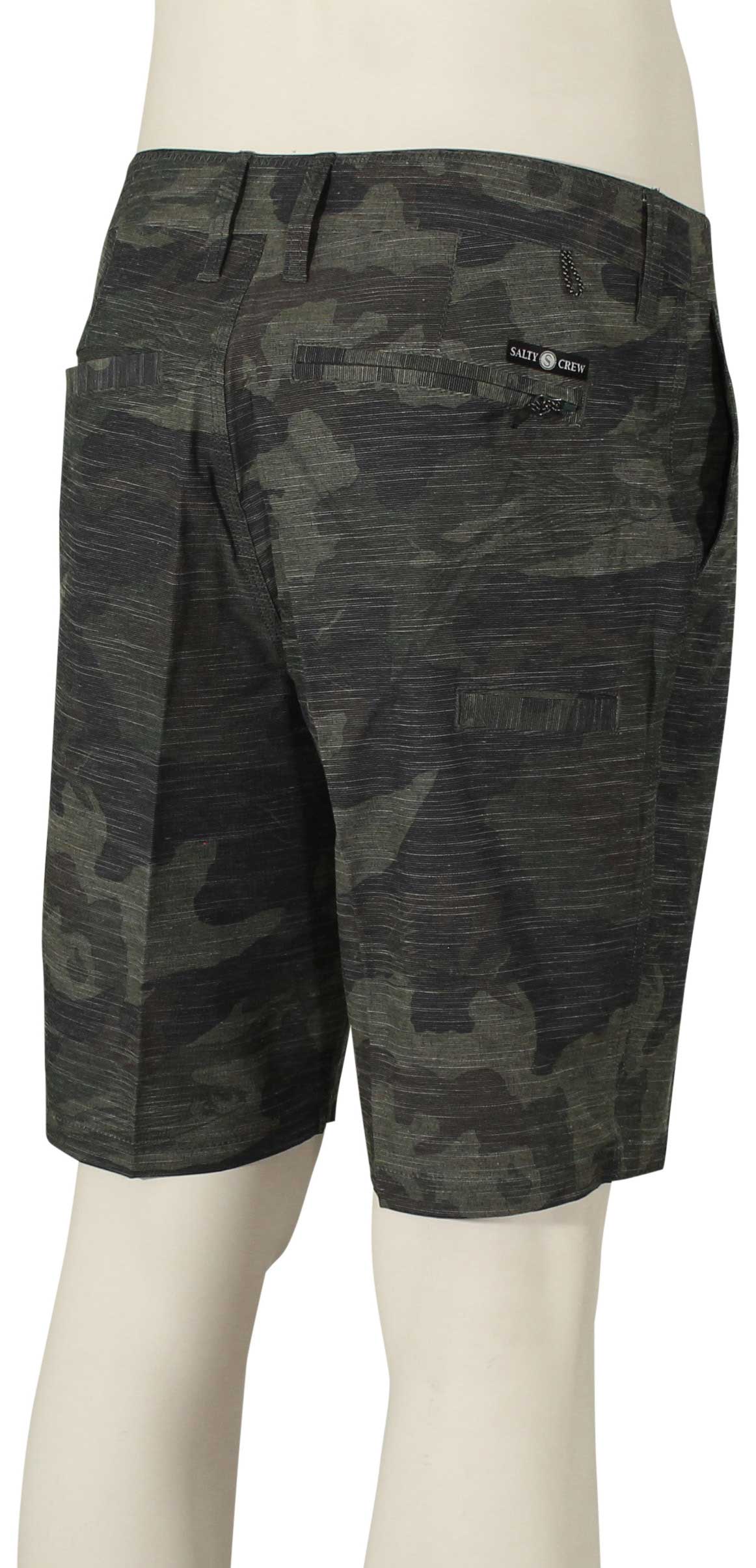 Salty Crew Drifter Hybrid Walk Shorts - Camo, back view
