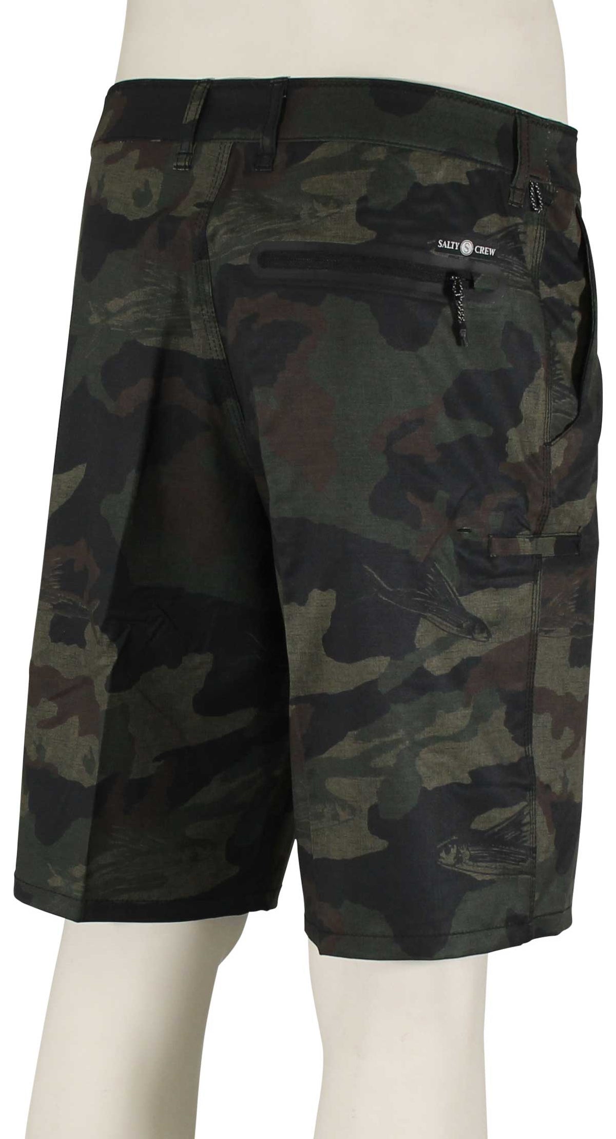 Salty Crew High Seas Ripstop Walk Shorts - Camo – back view