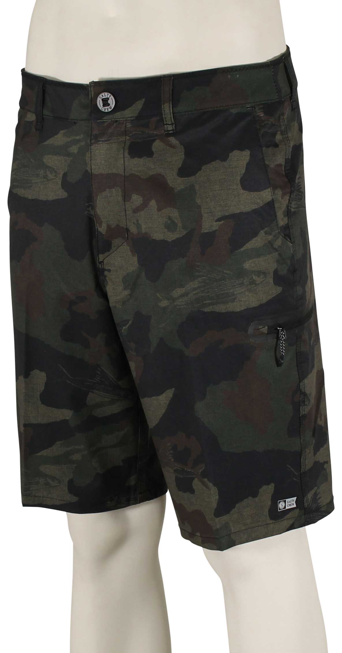 Salty Crew High Seas Ripstop Walk Shorts - Camo