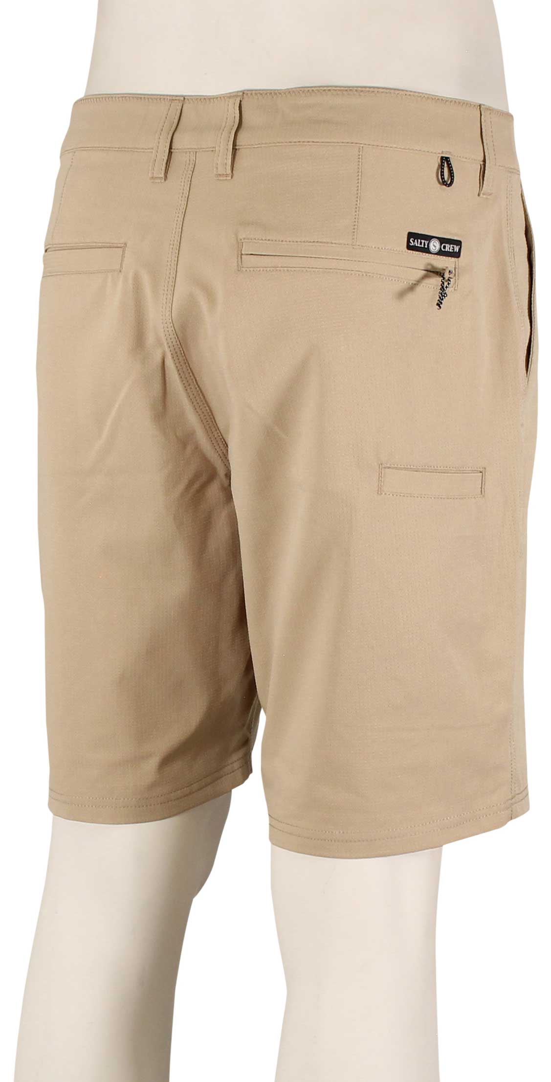 Salty Crew Drifter Perforated Hybrid Walk Shorts - Khaki
