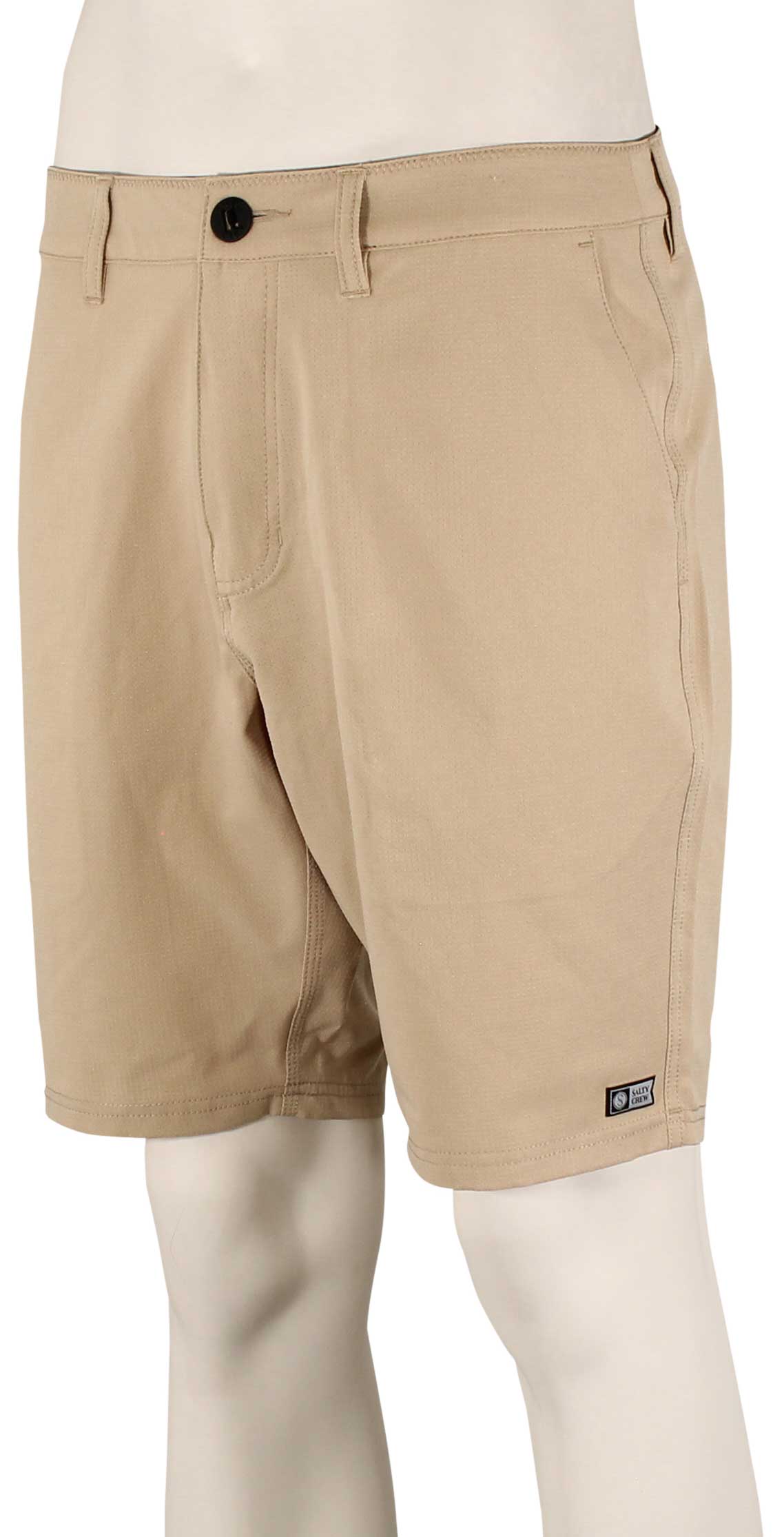 Salty Crew Drifter Perforated Hybrid Walk Shorts - Khaki