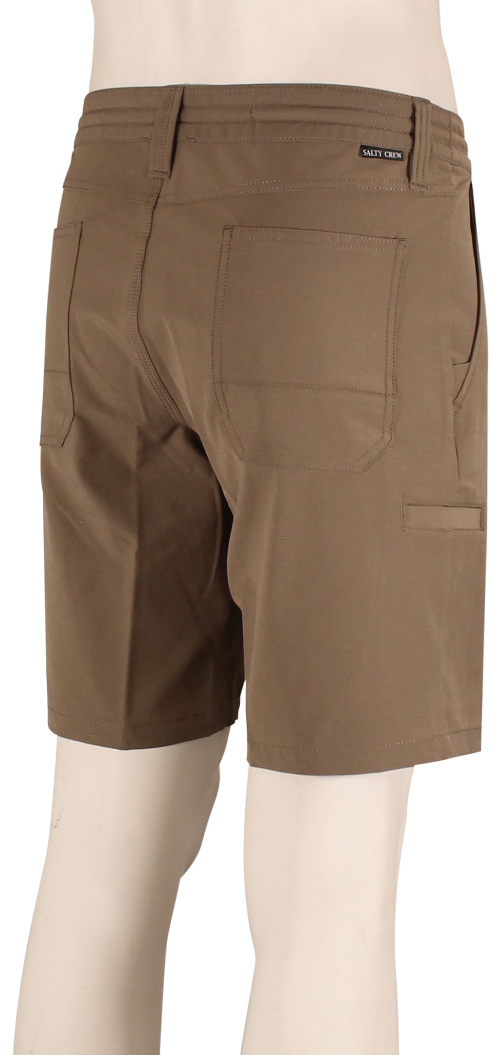 Salty Crew Midway 19" Utility Hybrid Shorts - Earth – back view