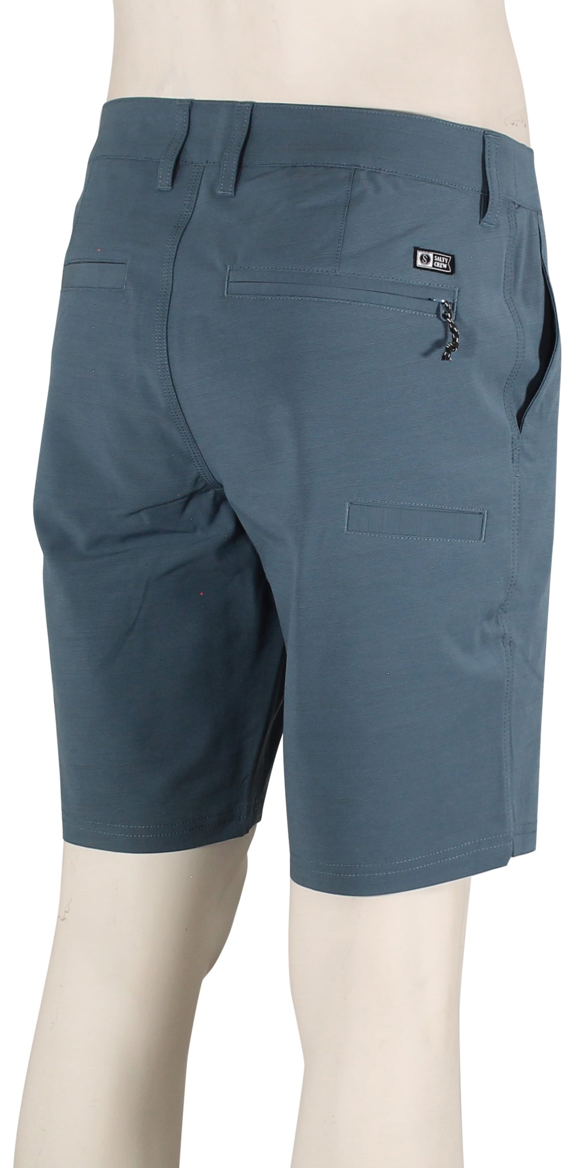 Salty Crew Drifter Slub 19" Hybrid Walk Shorts - Channel Blue – back view