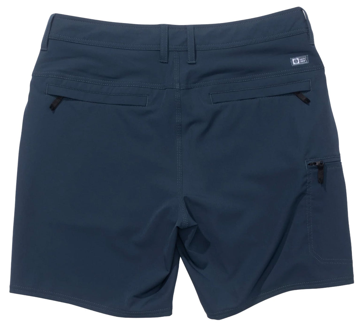 Salty Crew Transom Tech 18" Hybrid Walk Shorts - Navy – back view