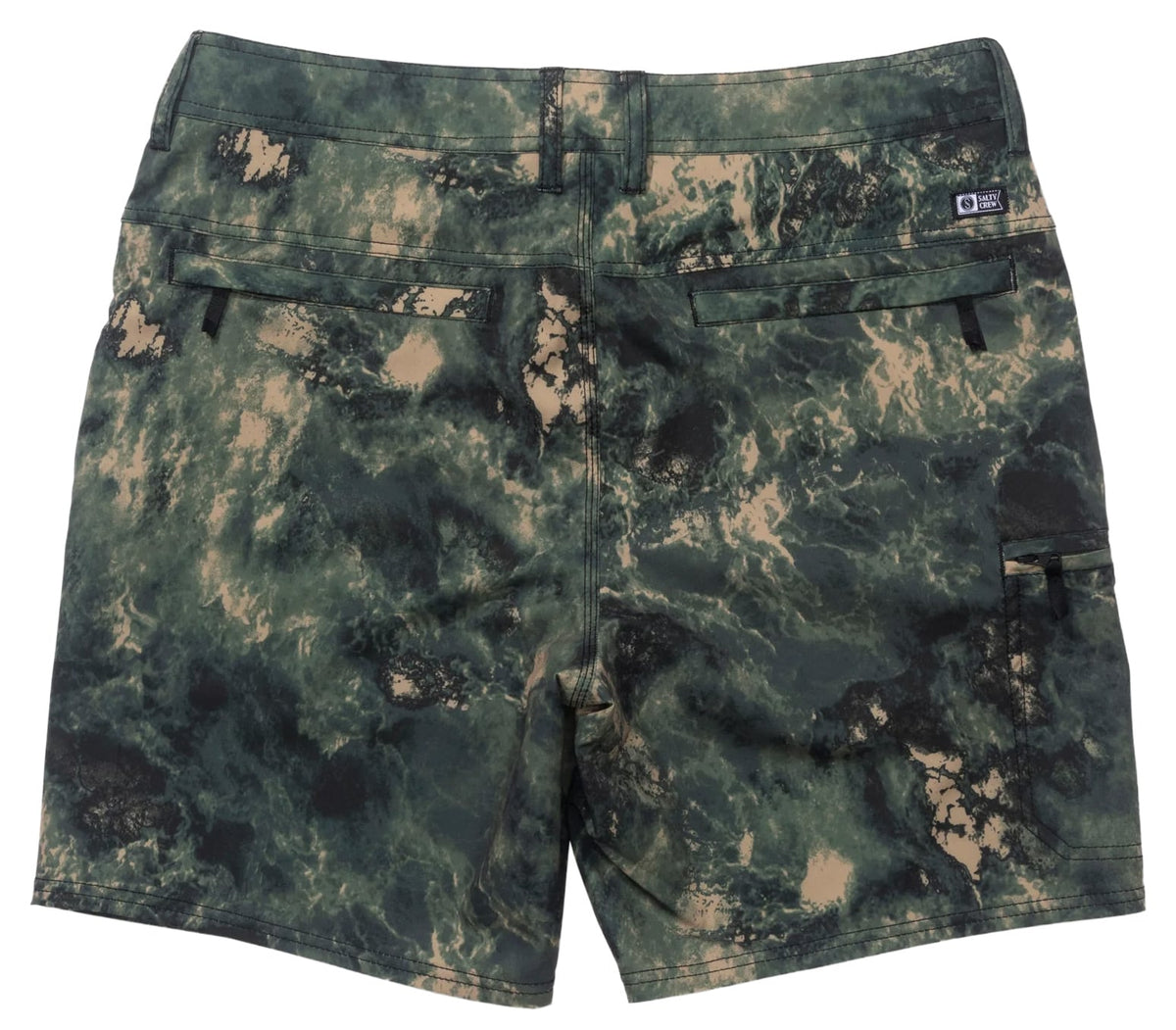 Salty Crew Transom Tech 18" Hybrid Walk Shorts - Camo – back view