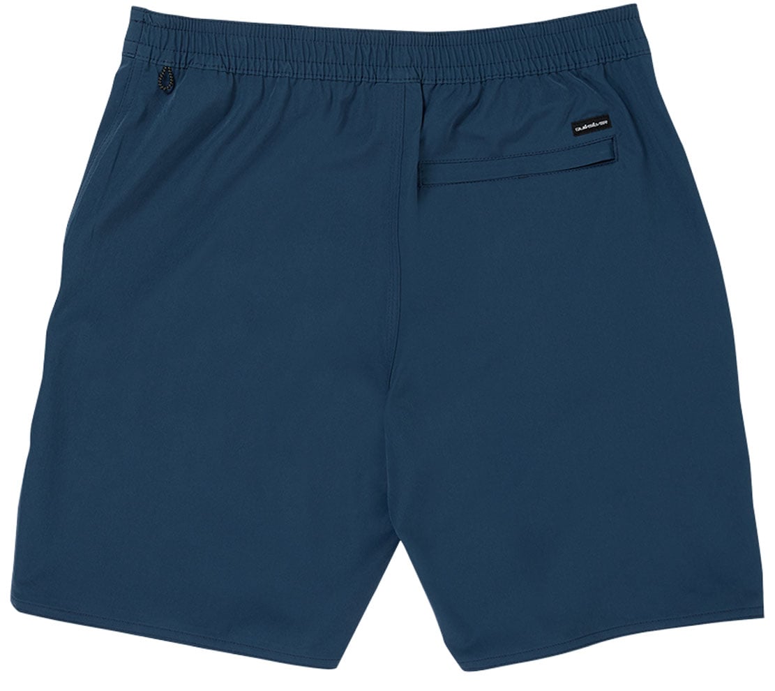 Quiksilver Waterman Strands 19" Amphibian Hybrid Shorts - Surfsilk, Dark Denim – back view