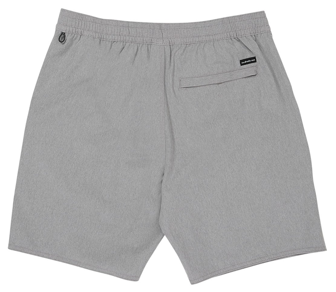 Quiksilver Waterman Strands 19" Amphibian Hybrid Shorts - Surfsilk, Frost Grey – back view