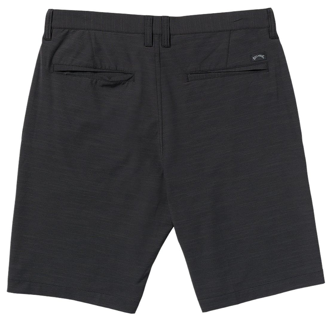 Billabong Crossfire 21" Hybrid Shorts - Black – back view