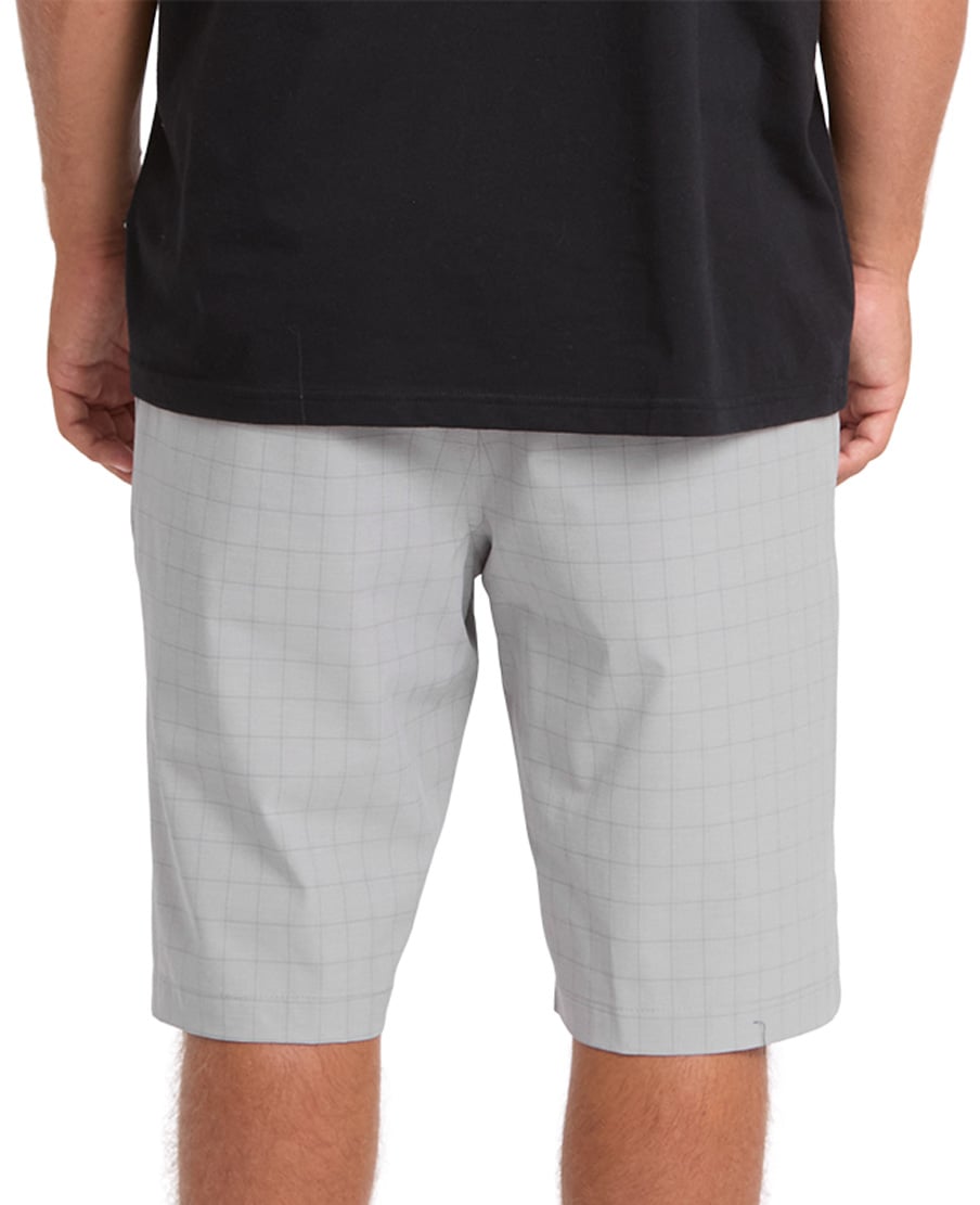 Billabong Crossfire Submersible 21" Men's Hybrid Shorts - Silver – back view