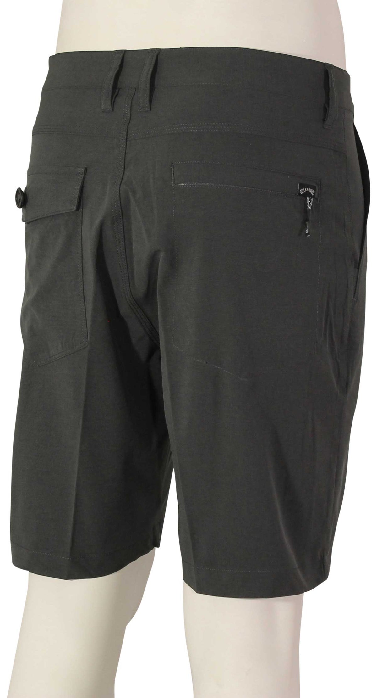 Billabong Surftrek Heather Walk Shorts - Char Heather – back view