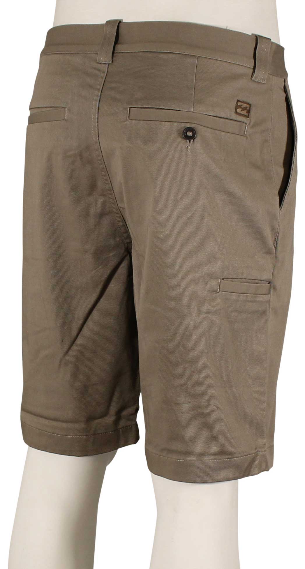 Billabong Carter Stretch Walk Shorts - Classic Dark Khaki – back view
