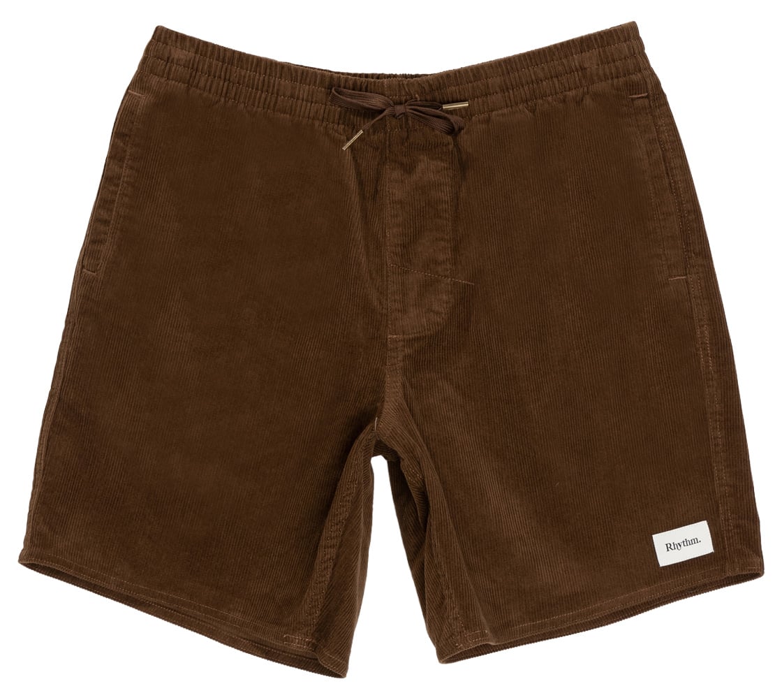 Rhythm Classic Cord Jam Shorts - Chocolate