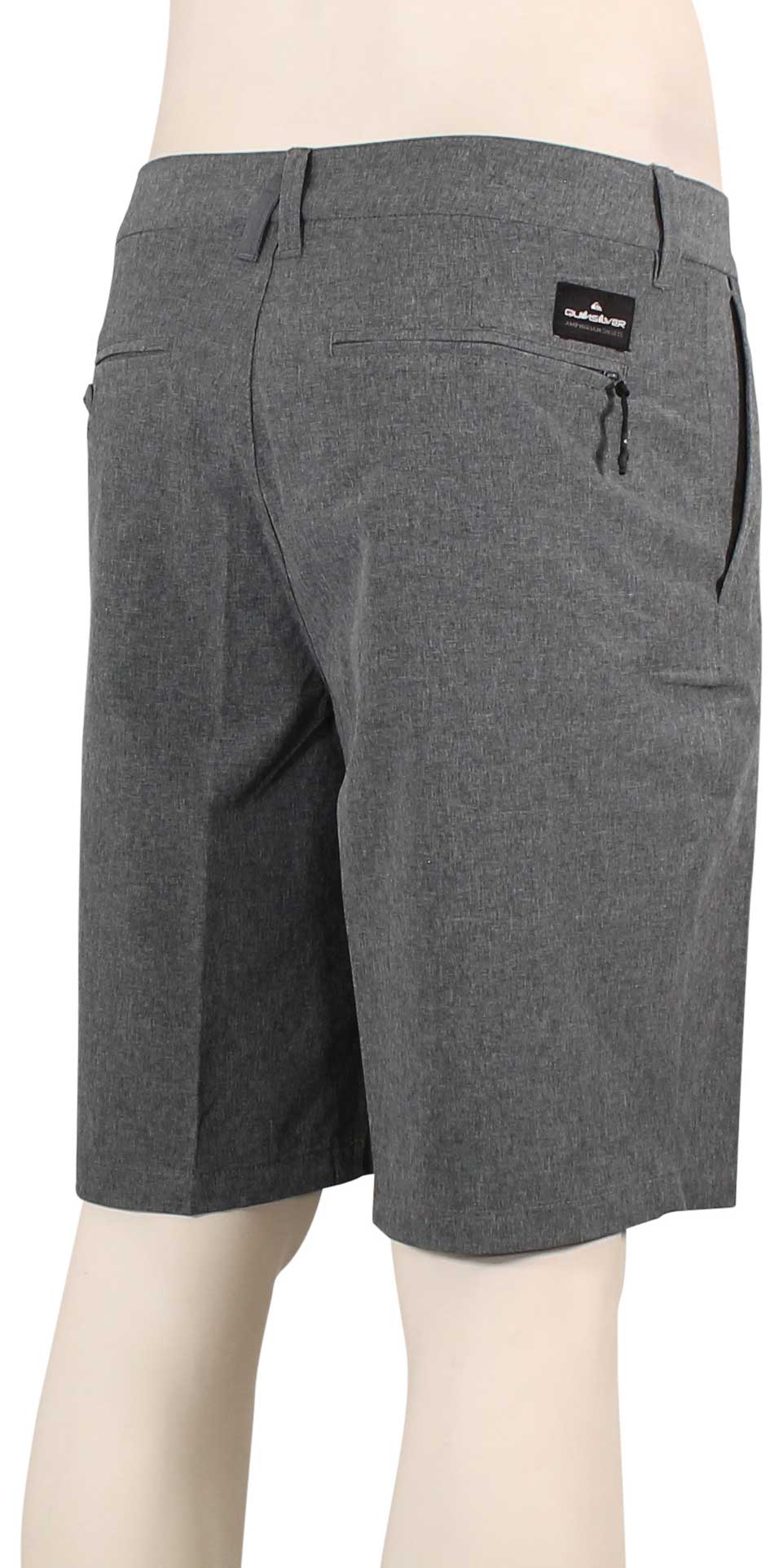 Quiksilver Union Heather 20" Amphibian Shorts - Classic Black