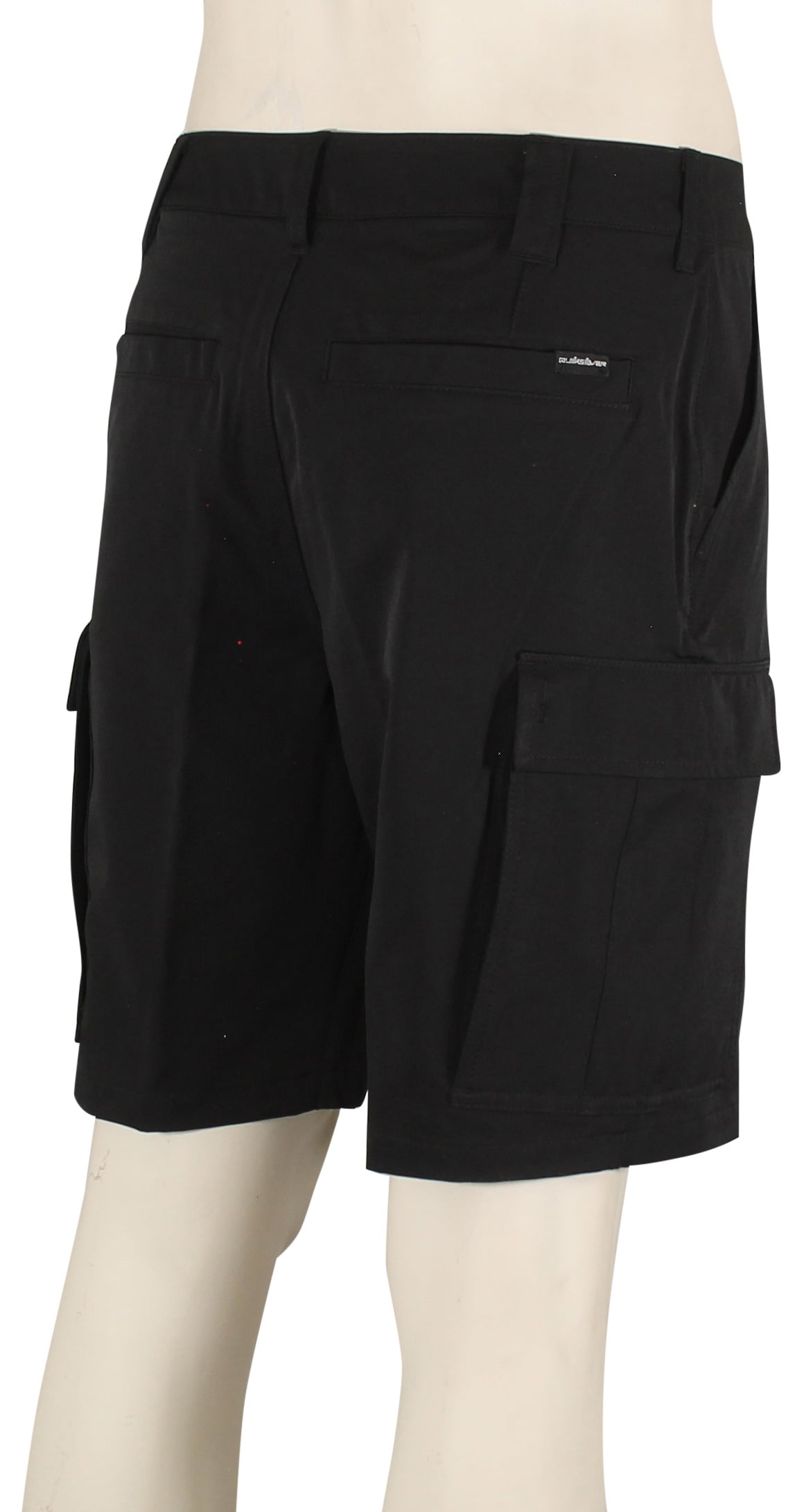 Quiksilver Union Cargo 20" Amphibian Shorts - Black – back view
