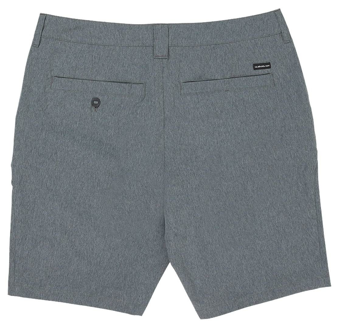 Quiksilver Men’s Union Heather Amphibian 19" Hybrid Shorts Walkshorts - Black – back view