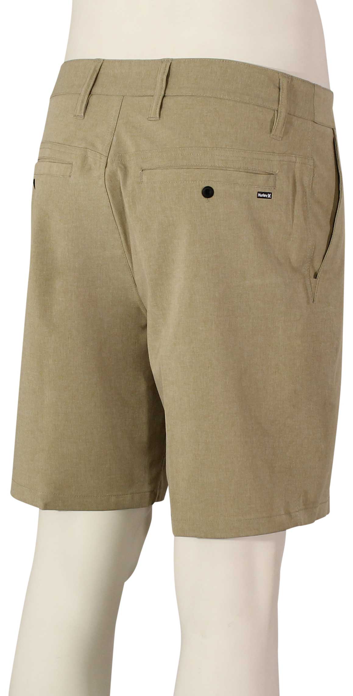 Hurley Phantom 18" Hybrid Shorts - Khaki – back view