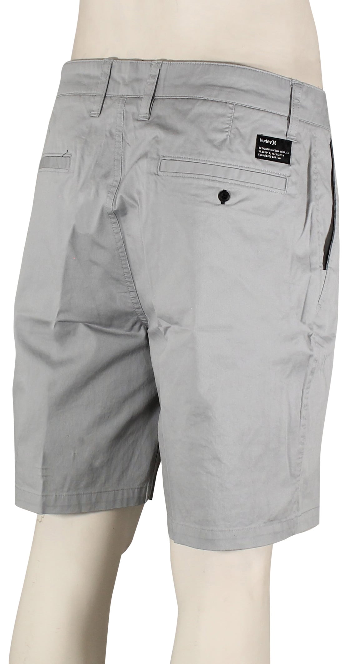 Hurley Icon 19" Walk Shorts - Wolf Grey – back view