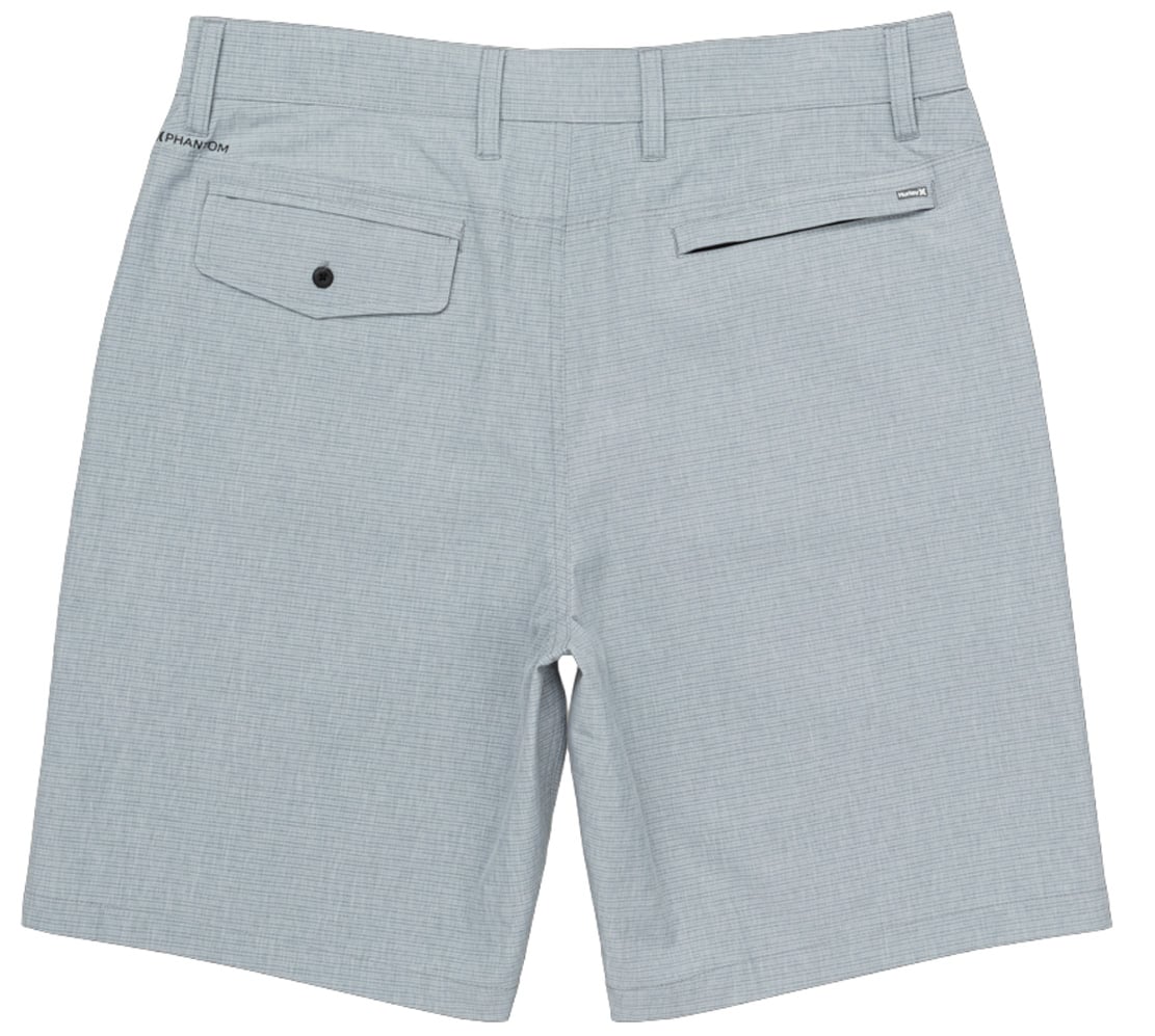 Hurley Phantom Equator 20" Men's Walk Shorts - Platinum – back view