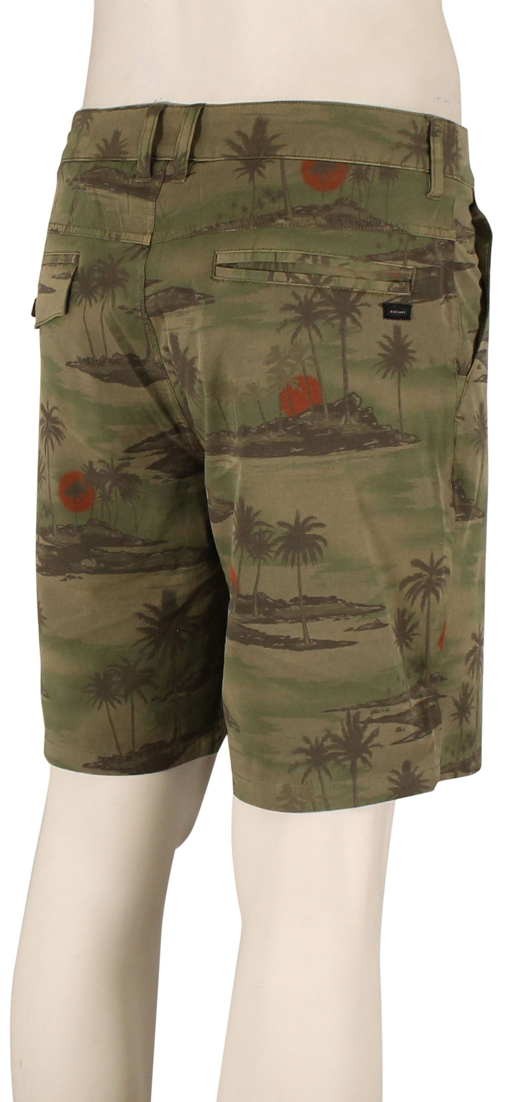 Rip Curl Boardwalk Dreamers 19" Walk Shorts - Dark Khaki – back view