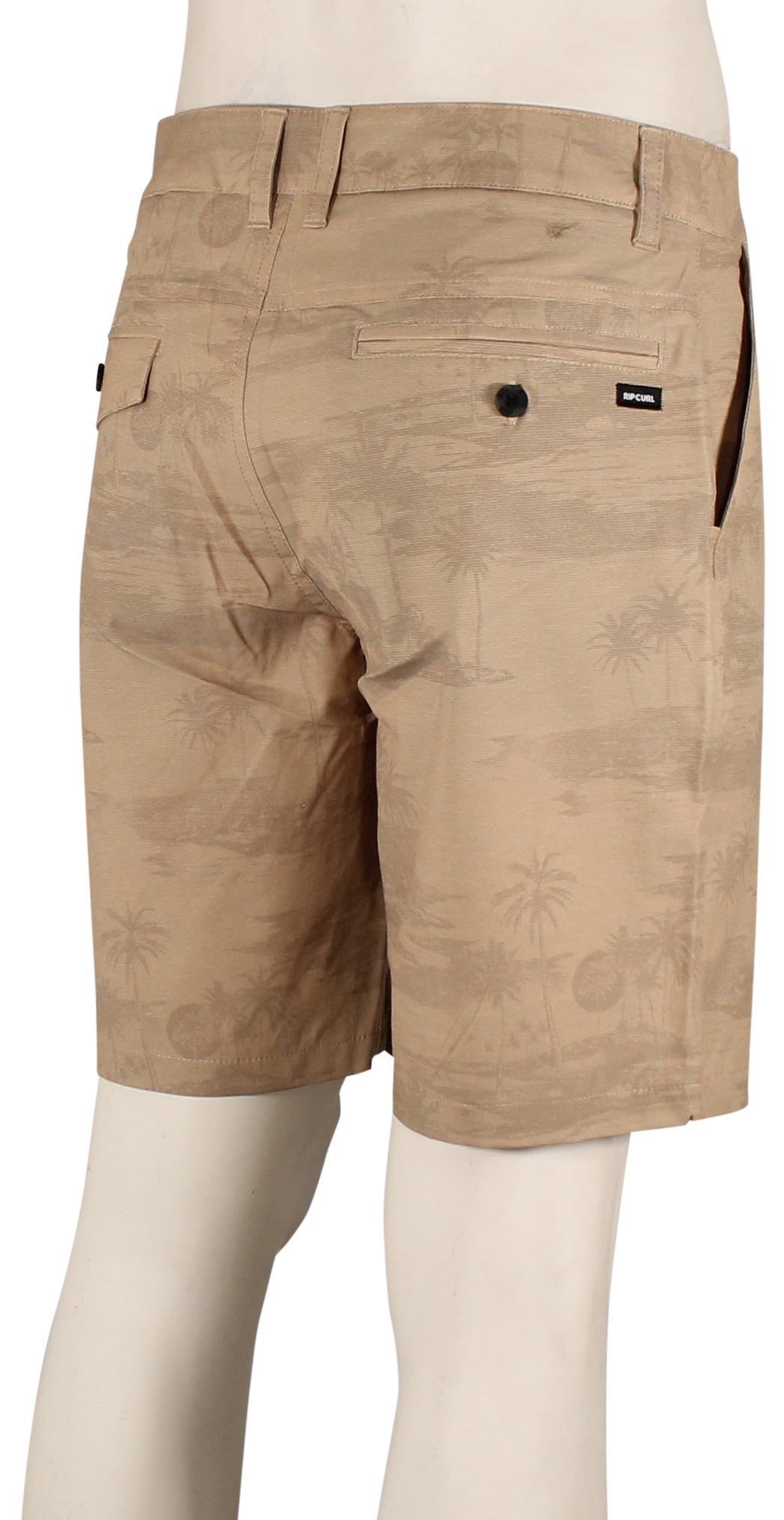 Rip Curl Boardwalk Party Pack 19" Walk Shorts - Khaki – back view