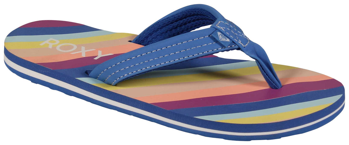 Roxy Girl's Vista Loreto Sandal - Blue Depths, front view