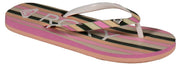 Roxy Girl's Pebbles Sandal - Green / Pink