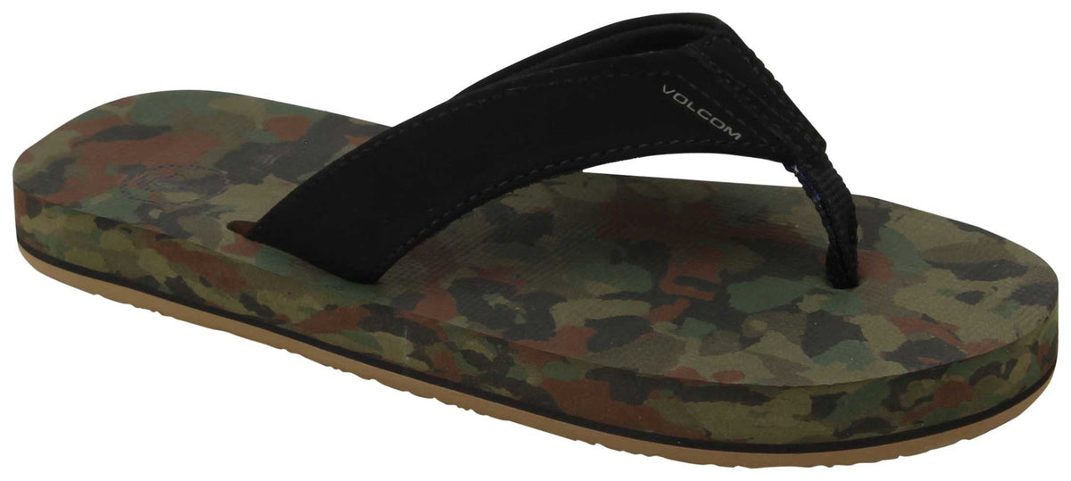 Volcom Boy's Victor Sandal - Dirt Camo