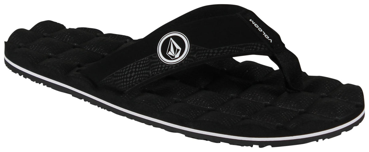 Volcom Boy's Recliner Sandal - Black / White