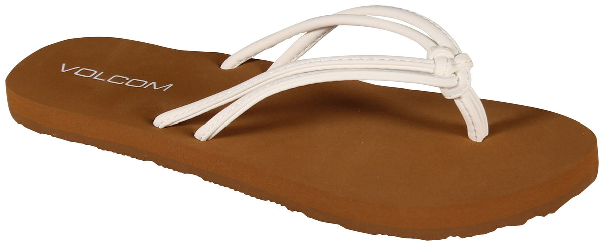 Volcom Girl's Forever and Ever Sandal - Star White