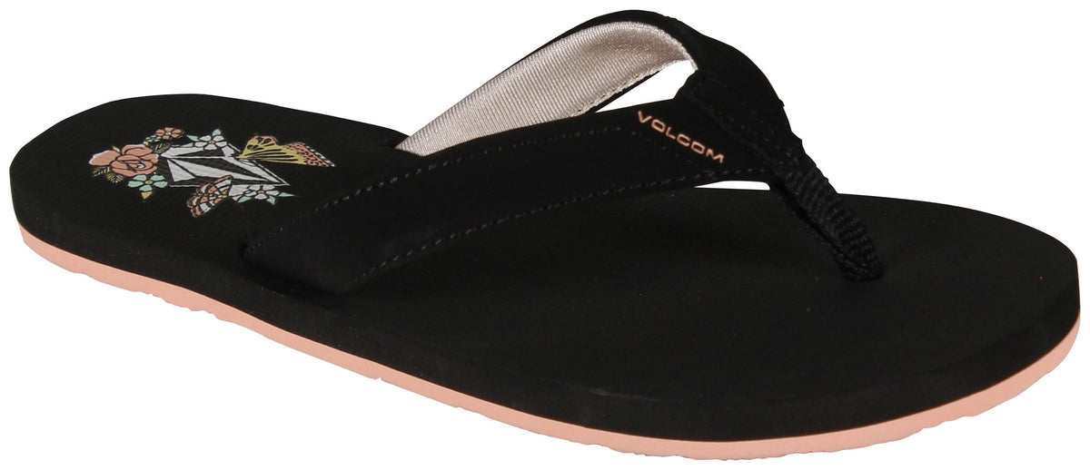 Volcom Girl's Vicky Sandal - Black