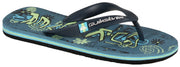 Quiksilver Boy's Molokai Art Sandal - Blue / Green / Blue