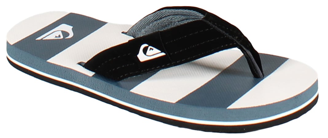 Quiksilver Boy's Moncata Layback Sandal - Grey / Blue / White