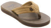 Quiksilver Carver Suede Core Boy's Sandal - Tan / Otter