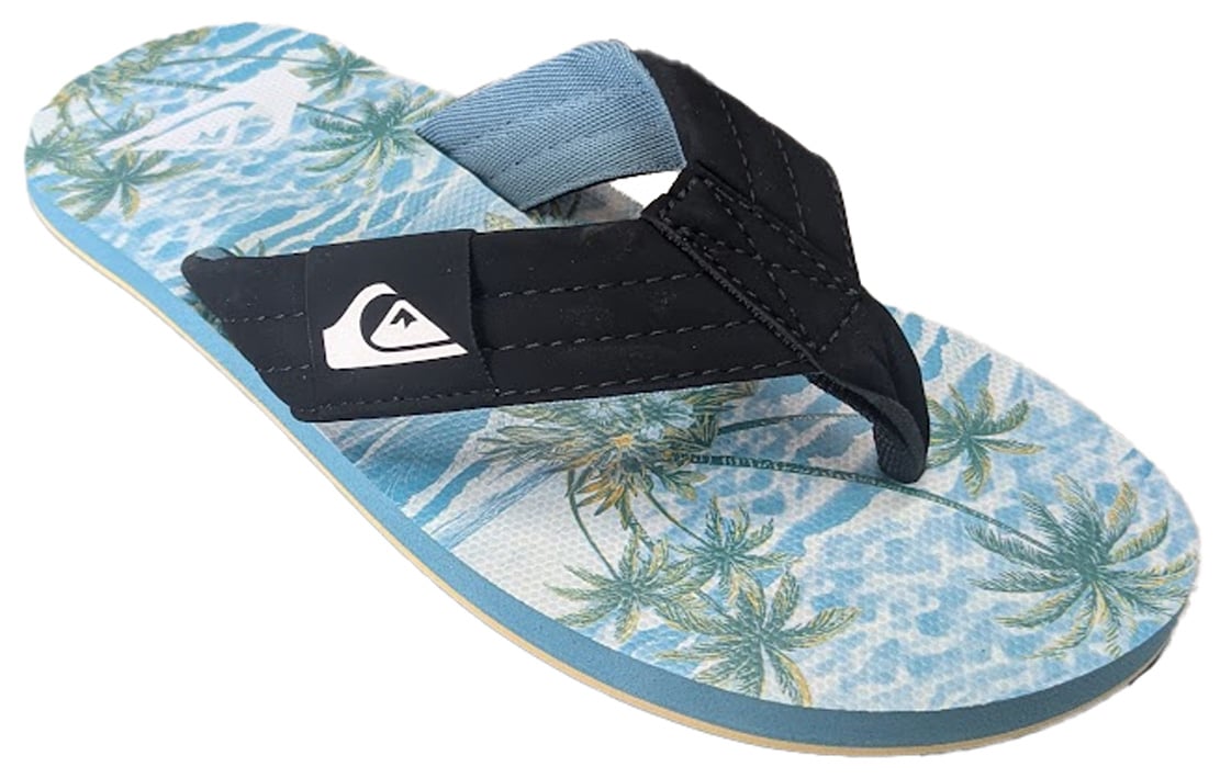 Quiksilver Moncata Layback Boy's Sandal - Black Multi