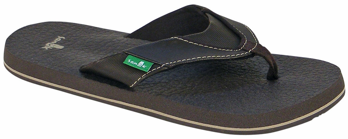 Sanuk Boy's Root Beer Cozy Sandal - Brown