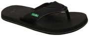 Sanuk Boy's Root Beer Cozy Sandal - Black - Youth 4