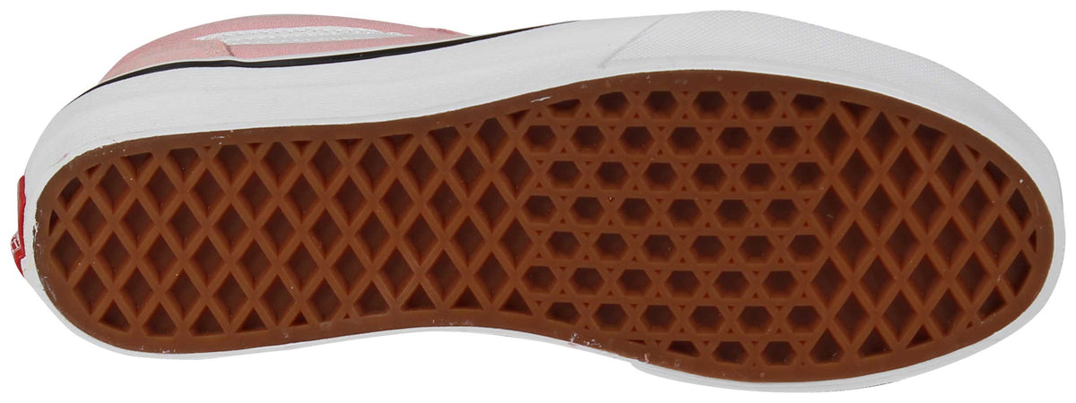 Vans Kid's Old Skool Shoe - Powder Pink / True White – sole view