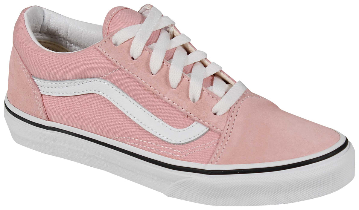 Vans Kid's Old Skool Shoe - Powder Pink / True White