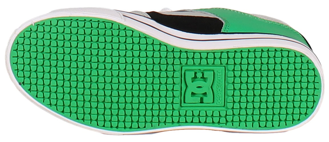 DC Boy's Pure Shoe - Black / Kelly Green