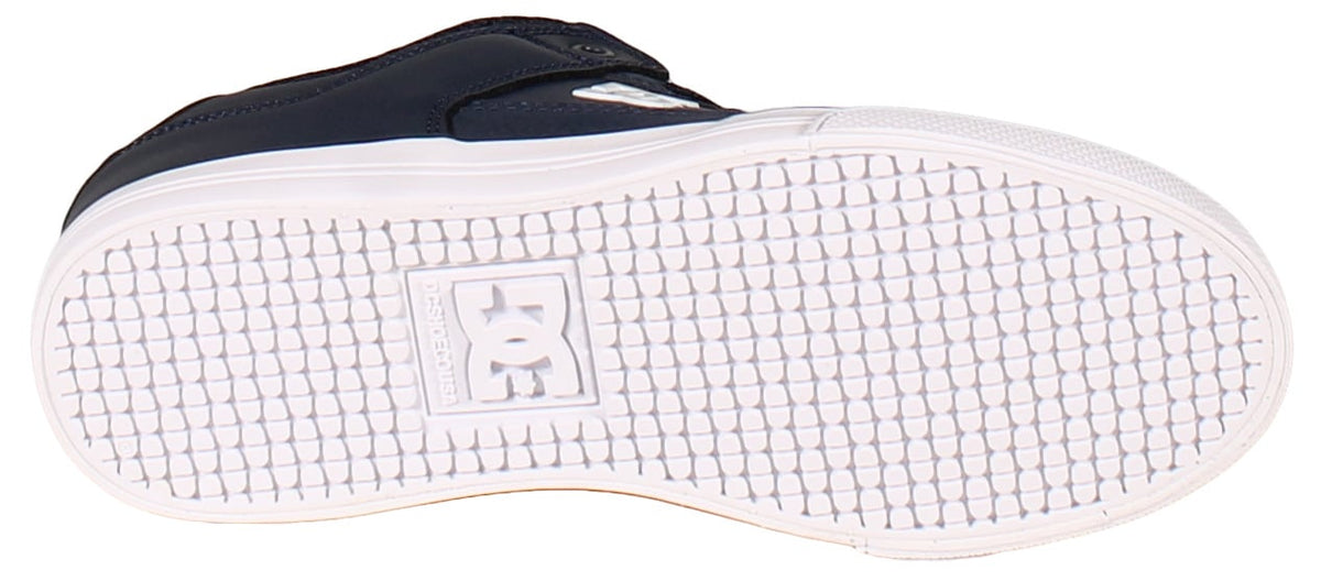 DC Kid's Pure Elastic Shoe - Navy / White – sole view